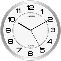 UNiLUX Wanduhr/Quarzuhr , MAGNET, , magnetisch, metallgrau