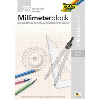 folia Millimeterpapier-Block, DIN A4, 80 g/qm, 25 Blatt folia Millimeterpapier-Block, DIN A4, 80 g/qm, 25 Blatt