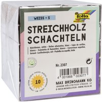 folia Streichholzschachteln, blanko, weiß