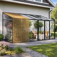 väggväxthus accoya fusion | aluminium – begränsad upplaga väggväxthus