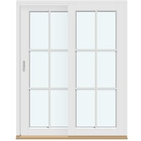 Sliding Doors | 2 panels with 2 horizontal decorative bars and 1 vertical decorative bar