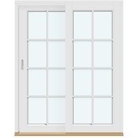 Sliding Doors | 2 frames with 3 horizontal decorative bars and 1 vertical decorative bar