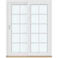 Sliding Doors | 2 frames with 4 horizontal decorative bars and 1 vertical decorative bar