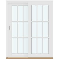 Sliding Doors | 2 frames with 2 horizontal decorative bars and 2 vertical decorative bars
