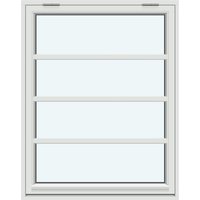 Outward-Opening Top-Hinged Window | 1 sash with 3 horizontal decorative bars