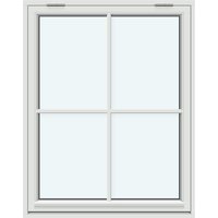 Outward-Opening Top-Hinged Window | 1 sash: 1 horizontal decorative bar and 1 vertical decorative bar