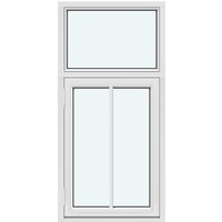 Historic-Style Kombi Outward-Opening Casement Window | 1 fixed glazed section without decorative bars; 1 sash with 1 vertical decorative bar