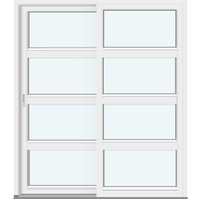Siegenia Sliding Doors | 2 Outward-Swinging Door Leaves with 3 Horizontal Glass-Dividing Bars