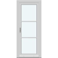 Single-Panel Inswing Patio Doors | 1 sash with 2 horizontal decorative bars