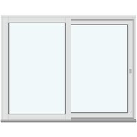 Patio Life Sliding Patio Door | 2 Outward-Swinging Door Leaves without Decorative Bars