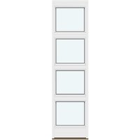 Single-Panel Sidelights | 1 outswing door leaf with 3 horizontal glass-dividing bars