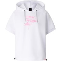 FIRE+ICE Sharon short-sleeved hoodie for women - White/pink - M