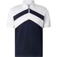 BOGNER SPORT Cuno functional short-sleeved top for men - Navy blue/white - S