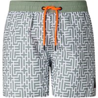 FIRE+ICE Nelson swim trunks for men - Eucalyptus/Off-White - 48