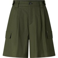 BOGNER Linen mix cargo shorts Hanny for women - Olive green - 46