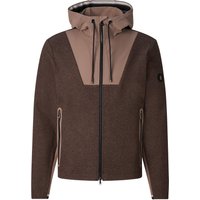BOGNER SPORT Jannis Mid-Layer Hybrid Jacket for men - Dark brown/taupe - L