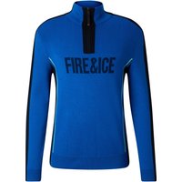 FIRE+ICE Laurens knitted turtleneck jumper for men - Blue/Black - S