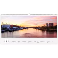 XXL Landscape Panoramic Photo Wall Calendar | 62.5 x 32 cm | Choose Your Own Start Month