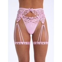 Della embroidered leg harness Bubblegum 06