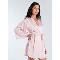 Kaya satin short robe L