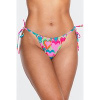 Dominica tie side brazilian bikini bottoms Neon Pink 14