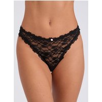 Brooke lace high leg thong 08