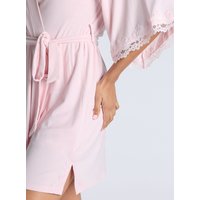 Modal & lace short robe L