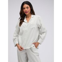 Striped cotton long pyjama set 06