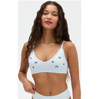 Bow embroidered seamless bralette Mix