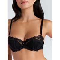 Faye spot mesh balconette bra