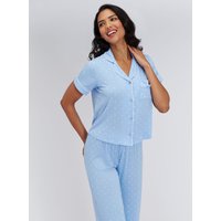 Heart modal long pyjama set 06