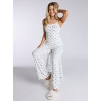 Bow ribbed cami pyjama set Mix 16