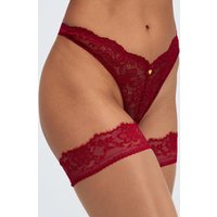 Dark lace top hold ups 03 Medium S