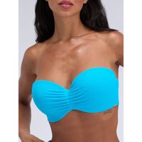Honolulu strapless crinkle bikini top