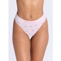Ribbed seamless ditsy floral thong Mix L