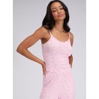 Mistletoe ribbed cami trousers pyjama set Mix 08