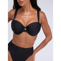 Ferrara ruched balconette bikini top