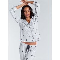 Heart modal pyjama set Marl Mix 18