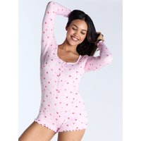 Bow ribbed playsuit Mix 12