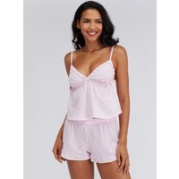 Daisy gingham cotton short pyjama set Mix 06