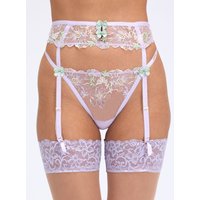 Heather embroidered suspender belt 06