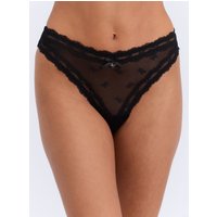 Lottie bow mesh thong 08