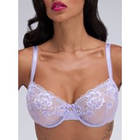 Posie embroidered balconette bra