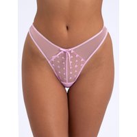 Della embroidered bumless briefs Bubblegum 06
