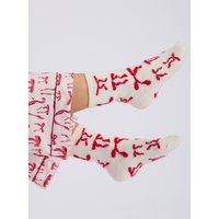 Flutter bows knitted ankle socks Mix OS