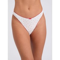 Rosie pointelle heart thong Mix 12