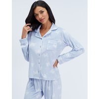 Bow velour long pyjama set Mix 06