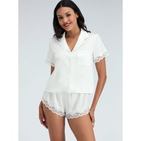 Amelia matte satin short pyjama set 06