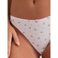Rosie pointelle floral thong Mix 10