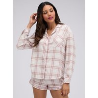 Checked woven short pyjama set Mix 06